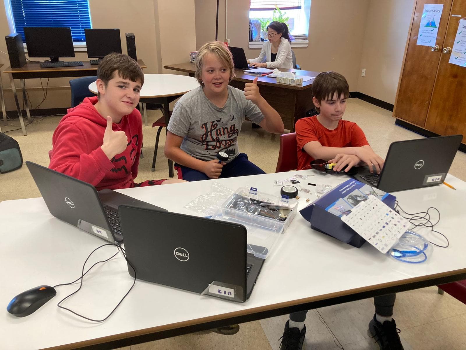 Hands-on robotics session
